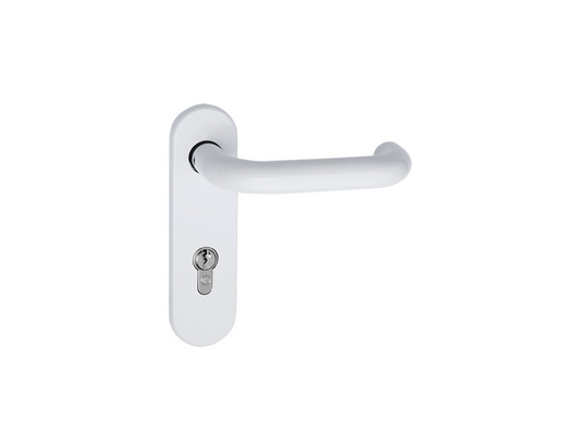 3349 - White Lever/ Lever Handle Side Hinged Doors