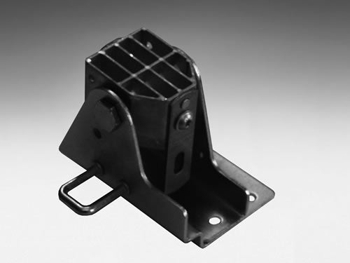 4275 - N800 Double Door Latch Keeper. For Steel Frames (Left Hand)